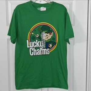 Lucky Charms Mens Lucky Leprechaun Green Shirt New Small